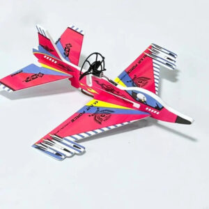 Hand Throw Flying Fighter Aircraft - Rechargeable - Red