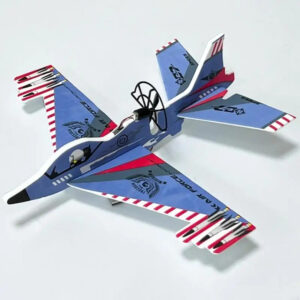 Hand Throw Flying Fighter Aircraft - Rechargeable - Blue